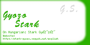 gyozo stark business card